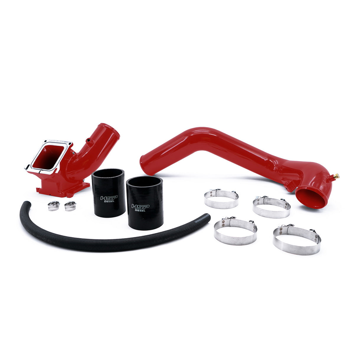 2006-2010 Chevrolet / GMC Max Flow Bridge and Cold Side Tube Behind Alt Flag Red