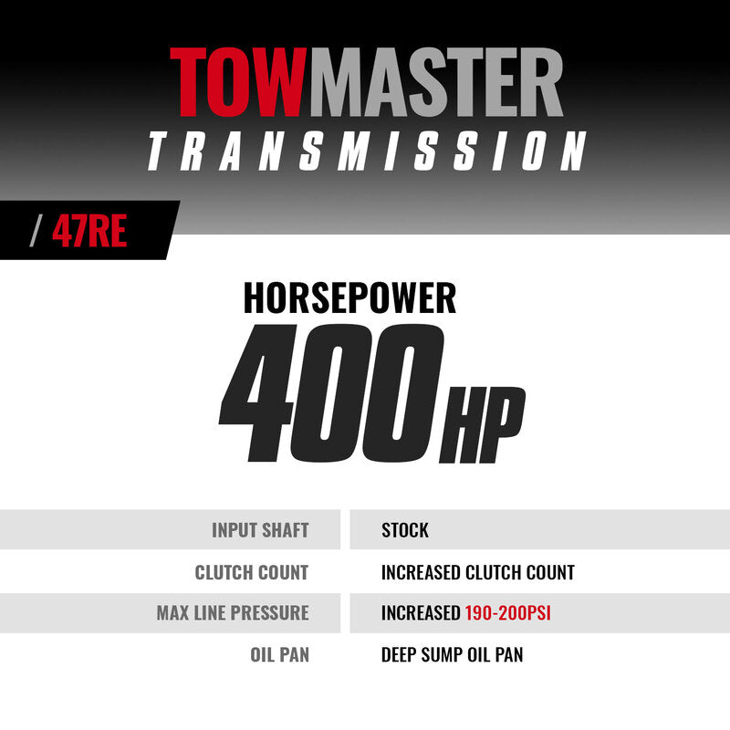 TowMaster Dodge 47RE Tranmission 2000-2002 4WD BD Diesel
