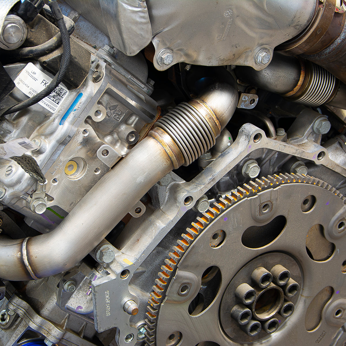 GM 6.6L Duramax OEM Length Replacement High Flow Up-Pipes GM Fed 01-04 and Ca 2001
