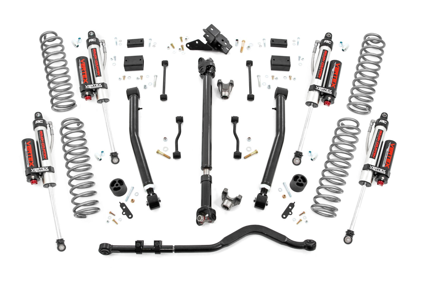 3.5 Inch Lift Kit | Adj LCA | FR D/S | Vertex | Jeep Wrangler Unlimited Rubicon (18-23)