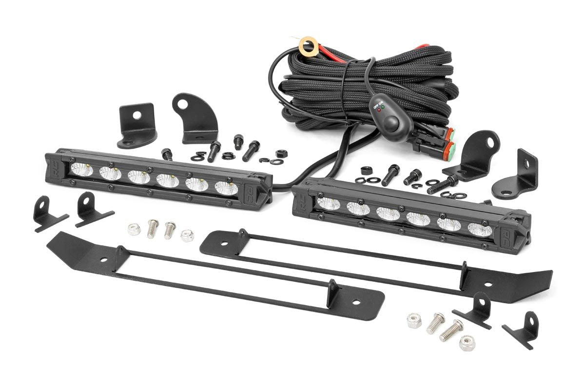 Dual 6in LED Grille Kit | Black Slimline | Ram 1500 2WD/4WD (2019-2024)