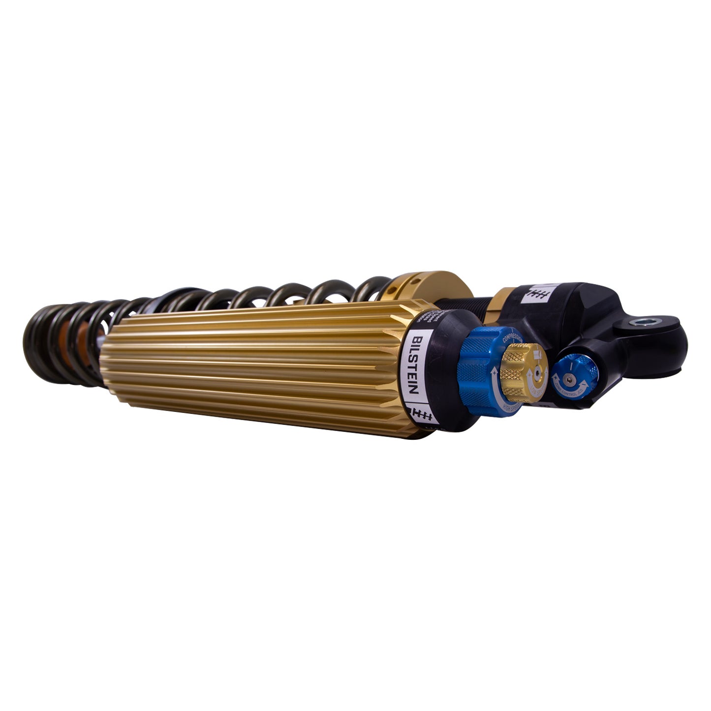 Suspension Shock Absorber and Coil Spring Assembly Monotube Front Right Can-Am Maverick X3 RS Turbo R Type III Hard Anodized Black Hawk Powersports Bilstein