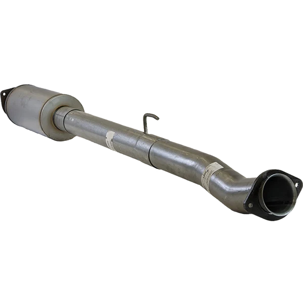 4" Aluminized Cat & DPF Race Pipes With Muffler 2019 Ford Powerstroke 6.7L- 421036