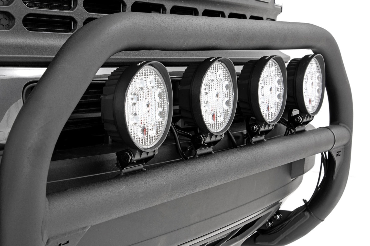 Nudge Bar 4 Inch Round Led (x4) 21-Up Ford Bronco Sport 4WD Rough Country