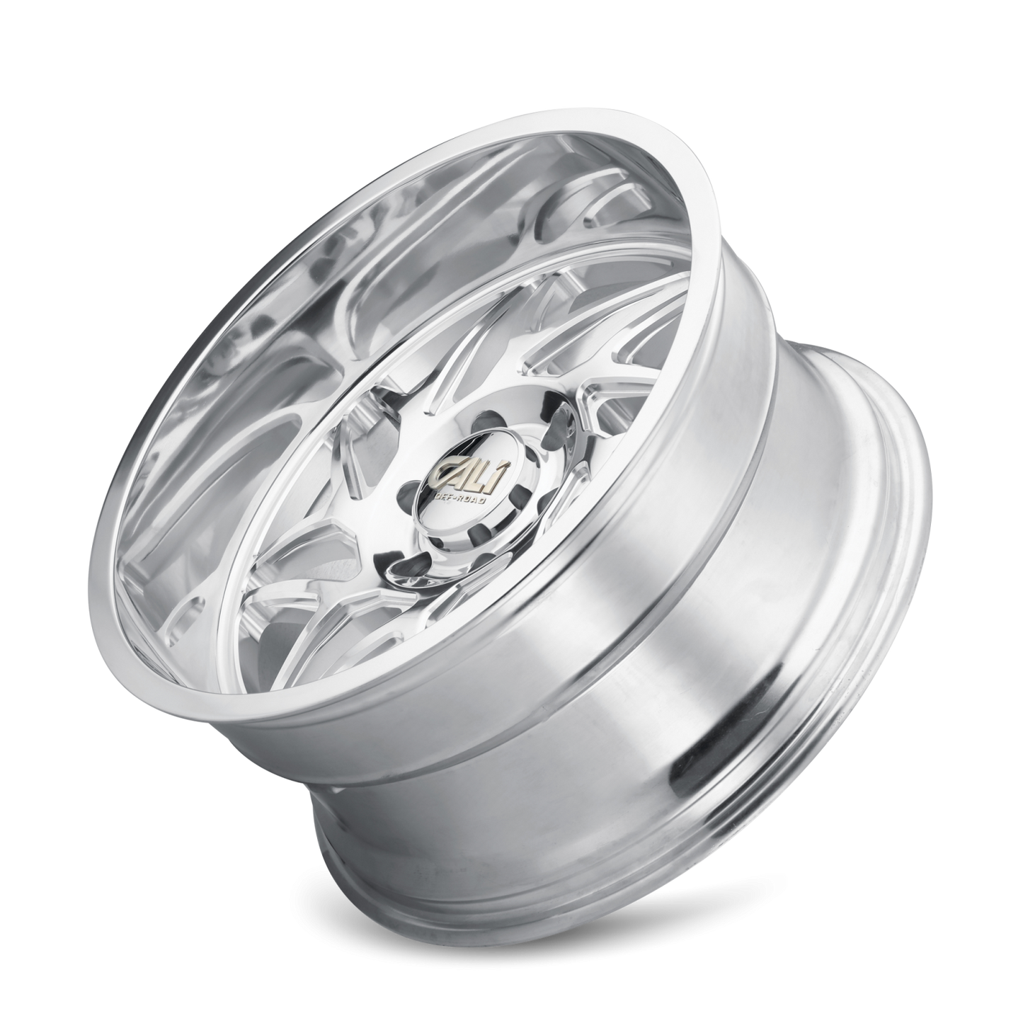 Cast Aluminum Wheels Gemini 9112 PO 20x12 Milled Spokes Polished 8 On 170 Bolt Pattern -51 Offset Cali Offroad Wheels