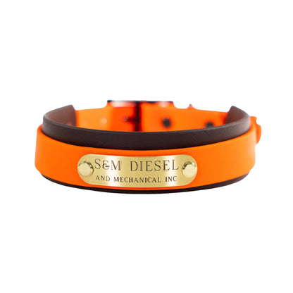 S&M Diesel Biothane Dog Collar- 19 color options avail
