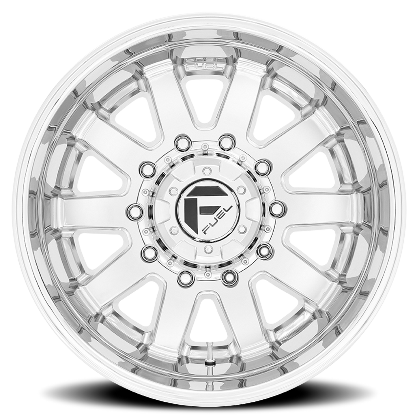 Dually Wheels 20X8.25 Maverick Dually D536 10 On 225 Chrome 170.1 Bore -202 Offset 7 Spoke Outer Dually Fuel Off Road Wheels