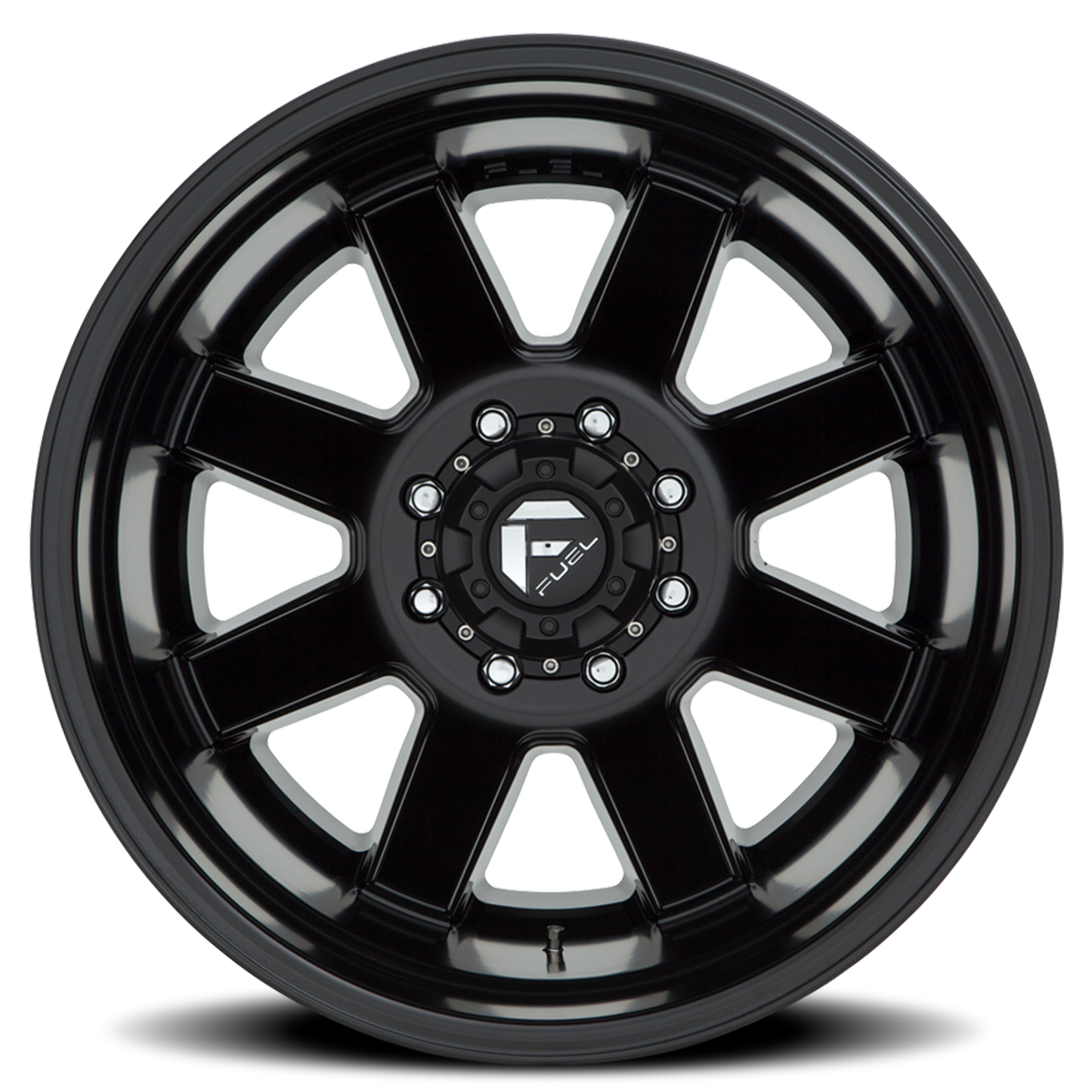 Dually Wheels 20X8.3 Maverick Dually D538 8 On 200 Black Milled 142 Bore -227 Offset 7 Spoke Outer Dually Fuel Off Road Wheels