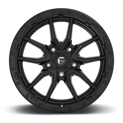 Aluminum Wheels 20X9 Rebel D679 5 On 127 Matte Black 71.5 Bore 1 Offset Fuel Off Road Wheels
