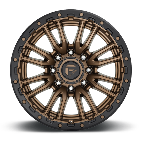 Aluminum Wheels 20X10 Rebel D681 8 On 180 Matte Bronze Black Bead Ring 124.3 Bore -18 Offset Fuel Off Road Wheels