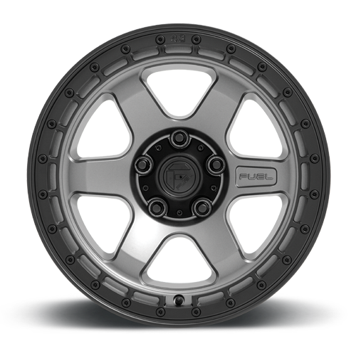 Aluminum Wheels 17X9 Block D752 5 On 127 Gunmetal Gray/Black Ring 71.5 Bore 1 Offset 6 Spoke Fuel Off Road Wheels