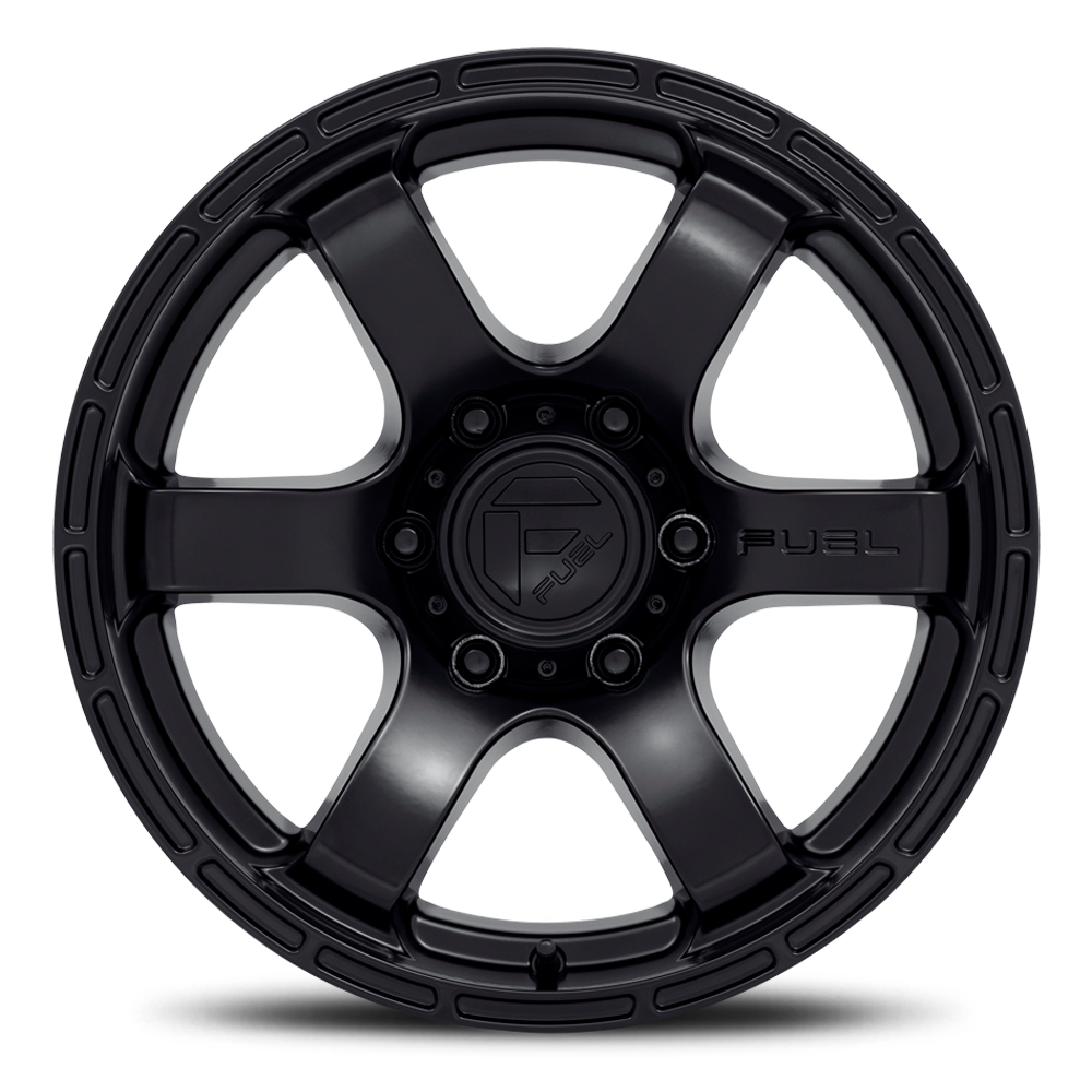 Aluminum Wheels 18X9 Rush D766 6 On 114.3 Satin Black 66.06 Bore 1 Offset Fuel Off Road Wheels
