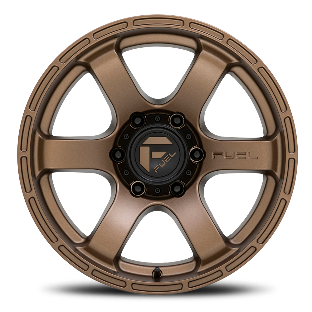 Aluminum Wheels 20X9 Rush D768 6 On 139.7 Matte Bronze 106.1 Bore 1 Offset 41 Lbs Fuel Off Road Wheels