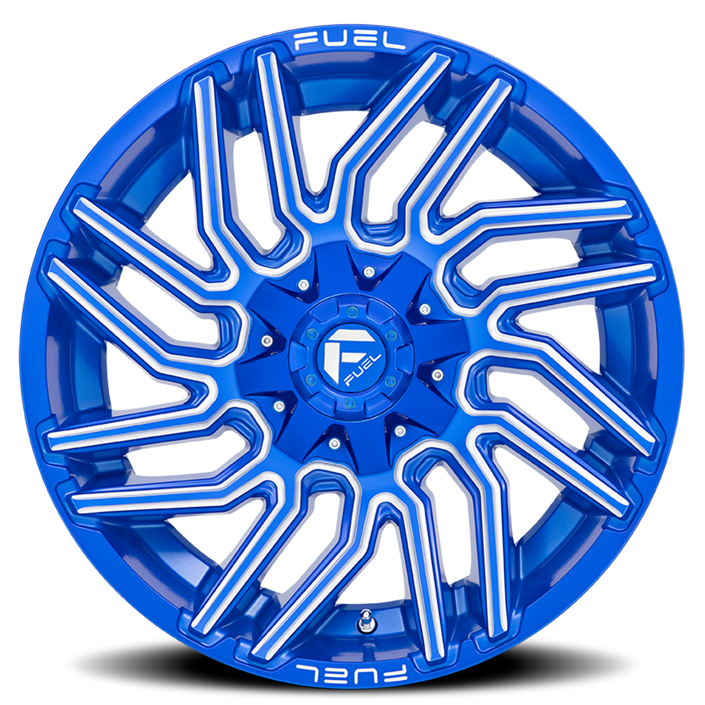 Aluminum Wheels 20X10 Typhoon D774 5 On 139.7/5 On 150 Anodized Blue MIlled 110.2 Bore -18 Offset Fuel Off Road Wheels