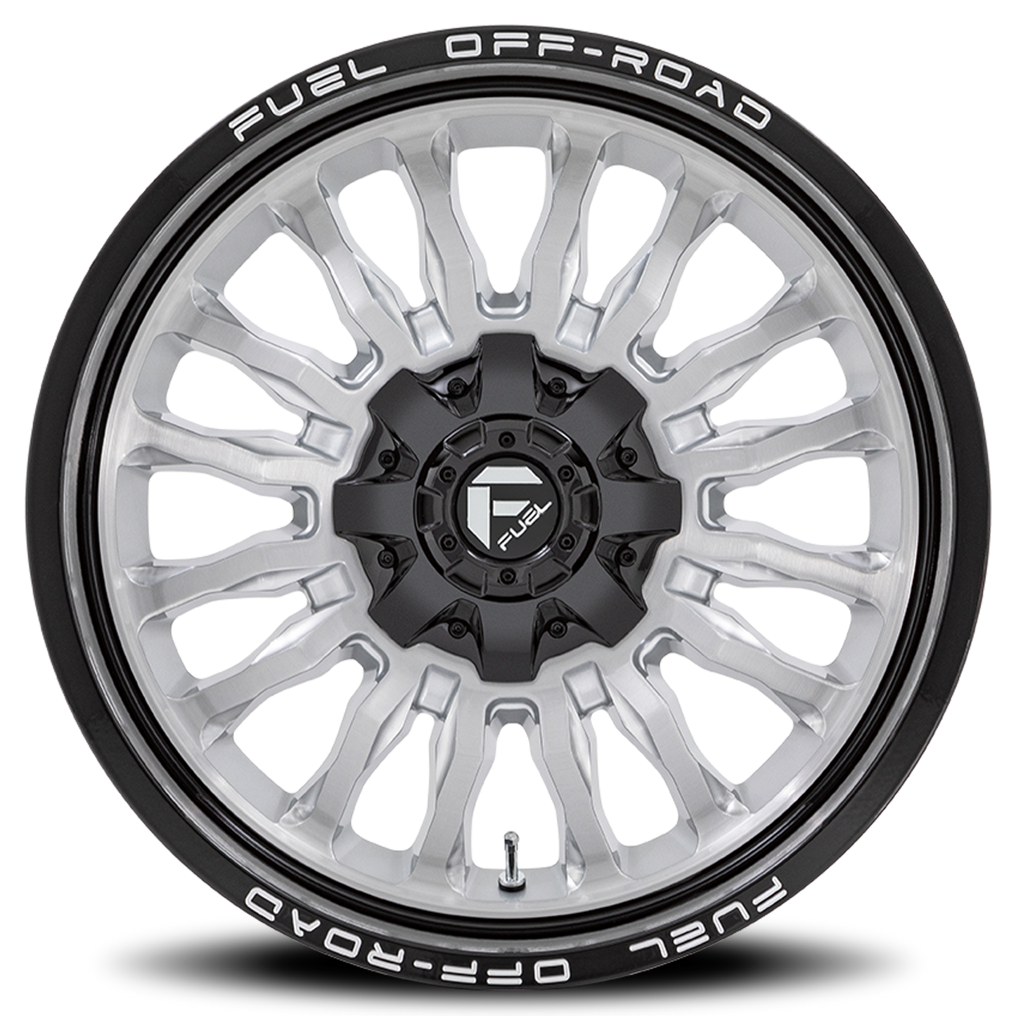 Aluminum Wheels 20X10 Arc D798 5 On 127/5 On 139.7 Silver/Brushed Face-Milled Black Lip 87.1 Bore -18 Offset Fuel Off Road Wheels