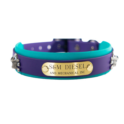 S&M Diesel Biothane Dog Collar- 19 color options avail