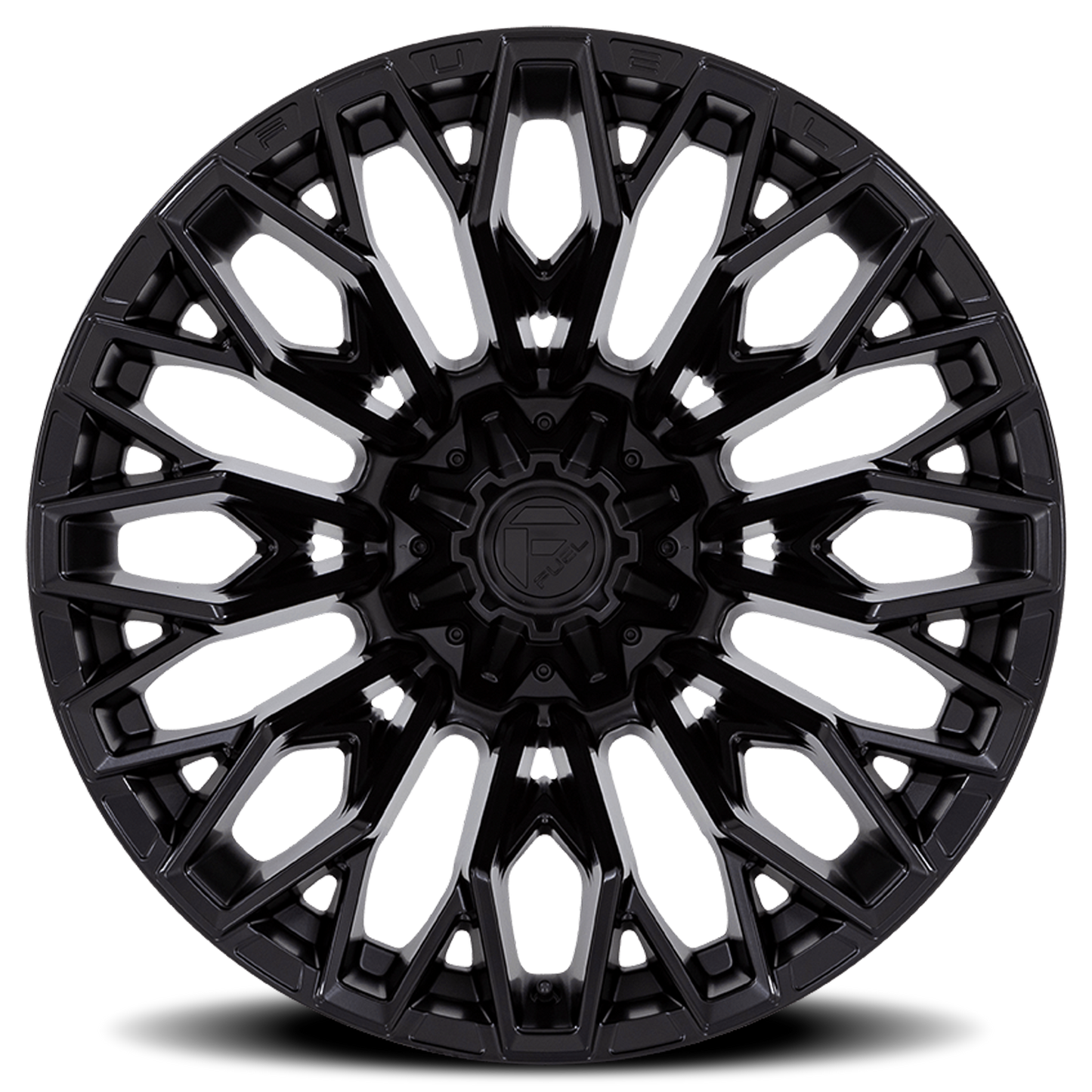Aluminum Wheels 22X10 Strike FC865 MX 5 On 127/5 On 139.7 Blackout 87.1 Bore -18 Offset Fuel Off Road Wheels