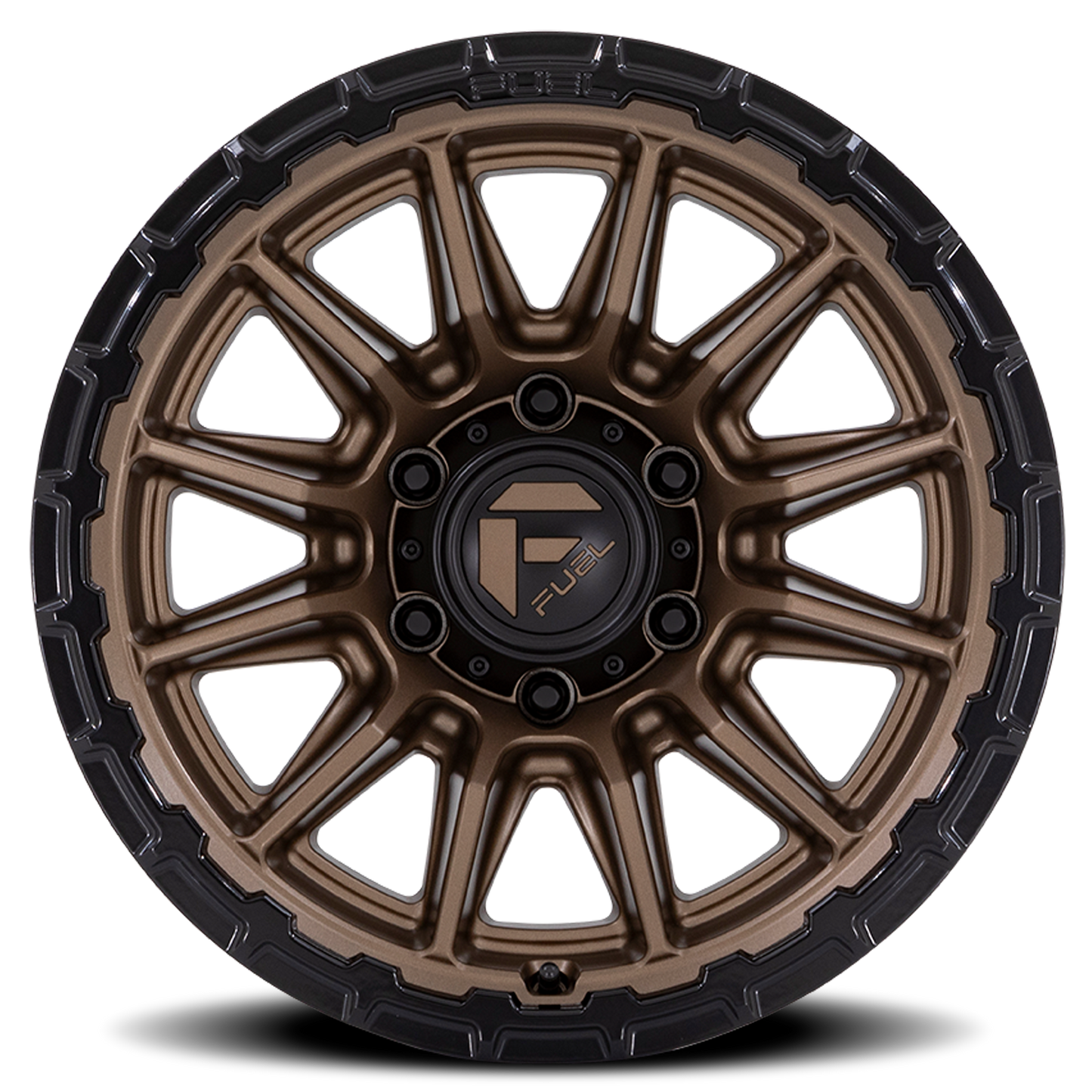 Aluminum Wheels 17X9 Piston FC866 ZB 6 On 139.7 Matte Bronze/Gloss Black Lip 106.1 Bore 1 Offset Fuel Off Road Wheels