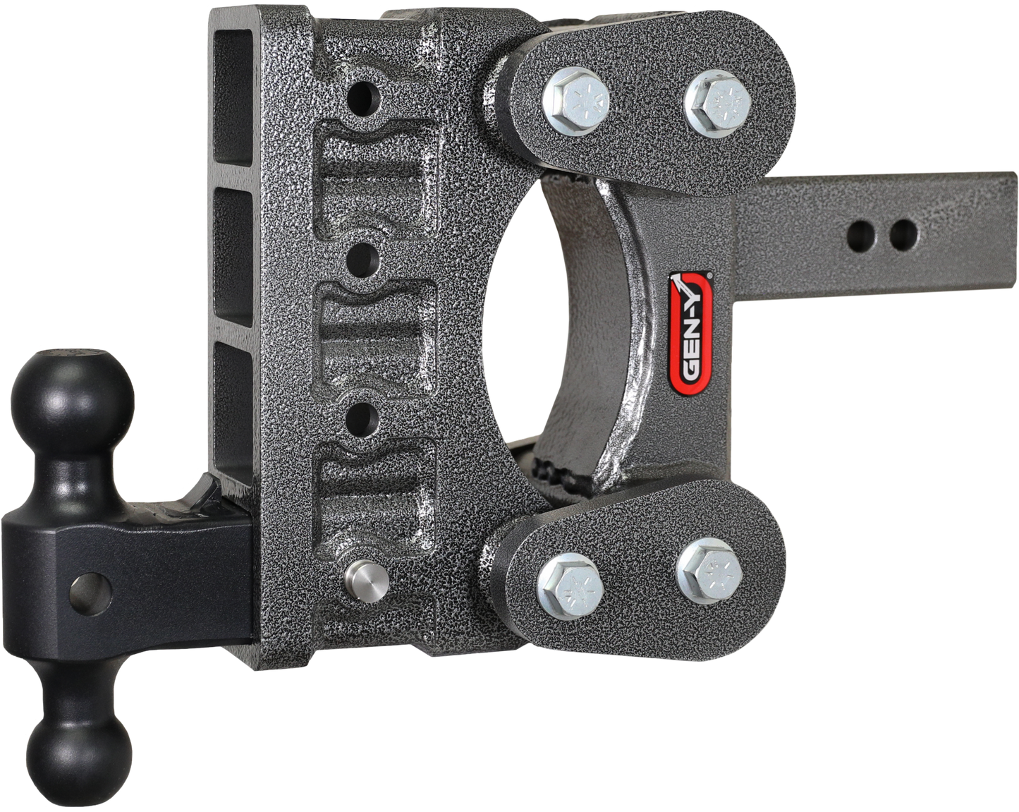 The Boss Torsion Flex 2.5 Inch Shank 6 Inch Drop 2.4K TW 21K Hitch & GH-061 Dual-Ball Gen Y Hitch