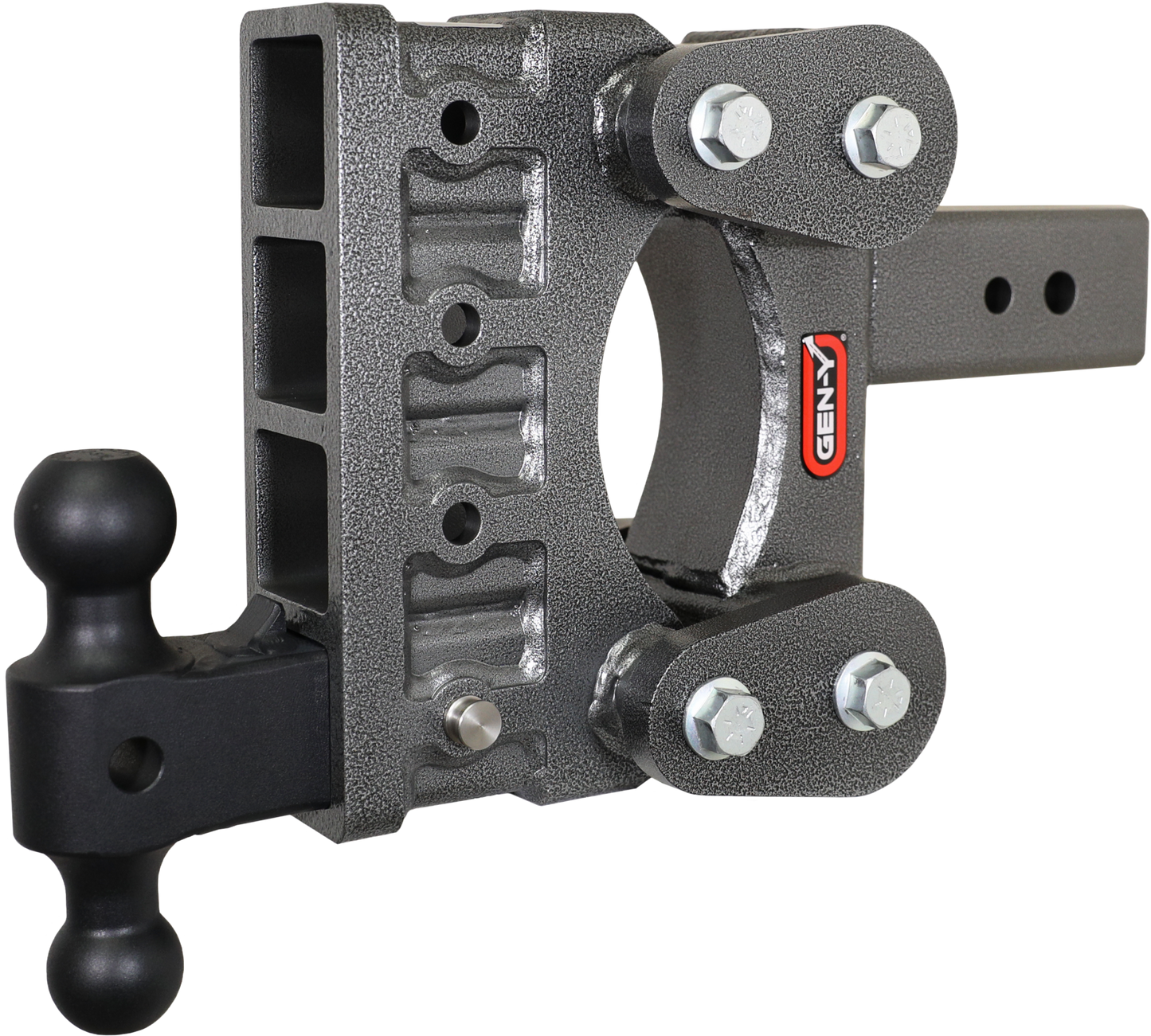 The Boss Torsion Flex 3 Inch Shank 6 Inch Drop 2.4K TW 21K Hitch & GH-061 Dual-Ball Gen Y Hitch