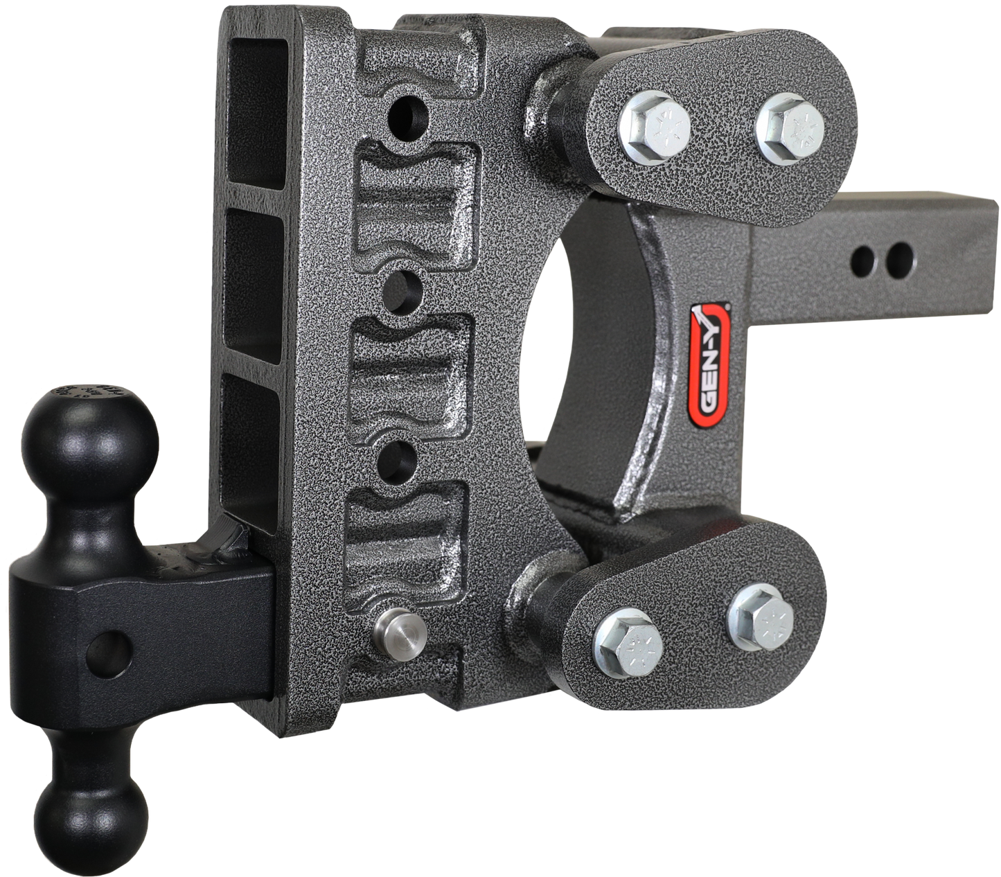 The Boss Torsion Flex 2.5 Inch Shank 6 Inch Drop 3.5K TW 32K Hitch & GH-0161 Dual-Ball Gen Y Hitch