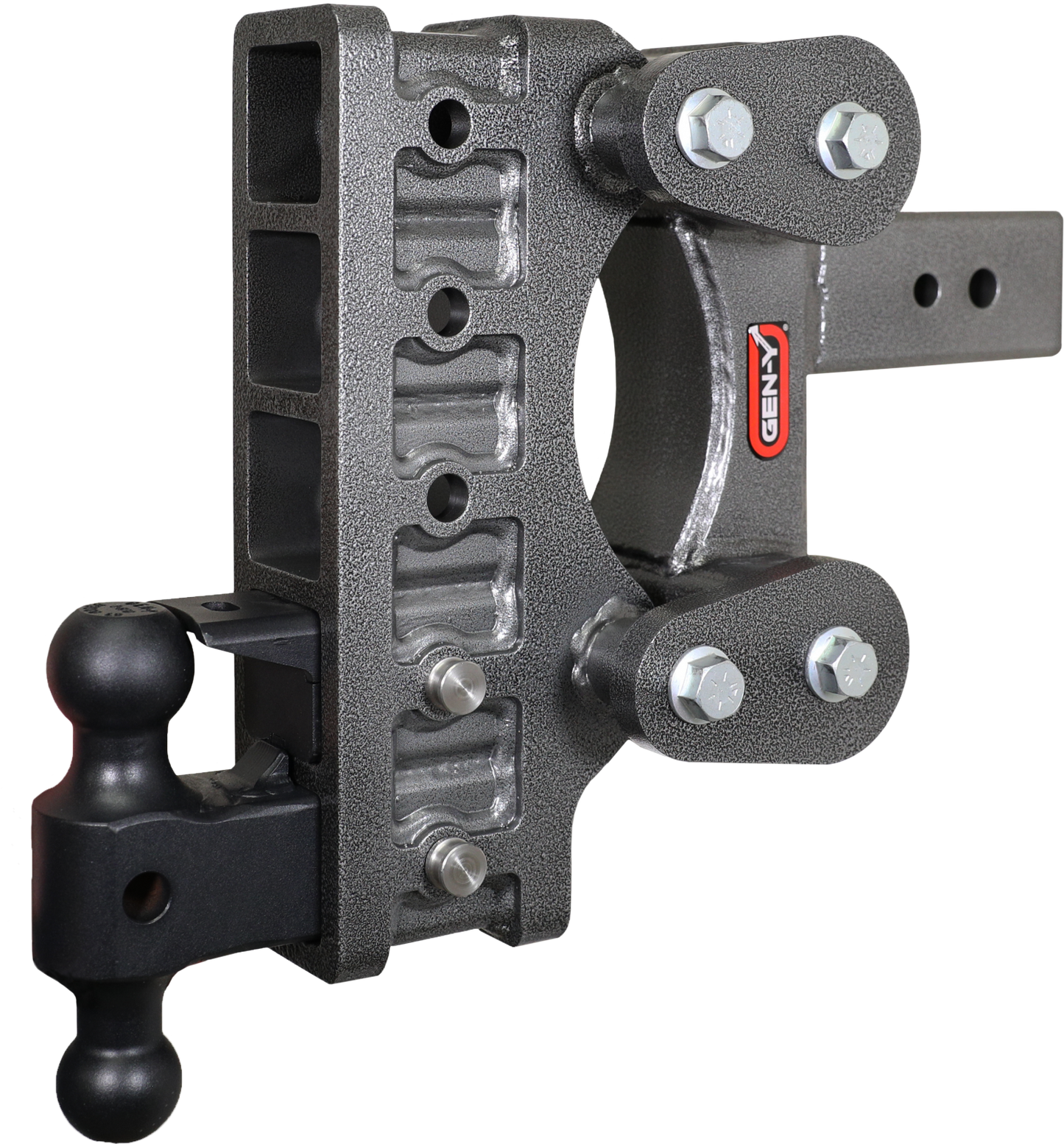 The Boss Torsion Flex 3 Inch Shank 9 Inch Drop 3.5K TW 32K Hitch & GH-0161 Dual-Ball & GH-0162 Pintle Lock Gen Y Hitch