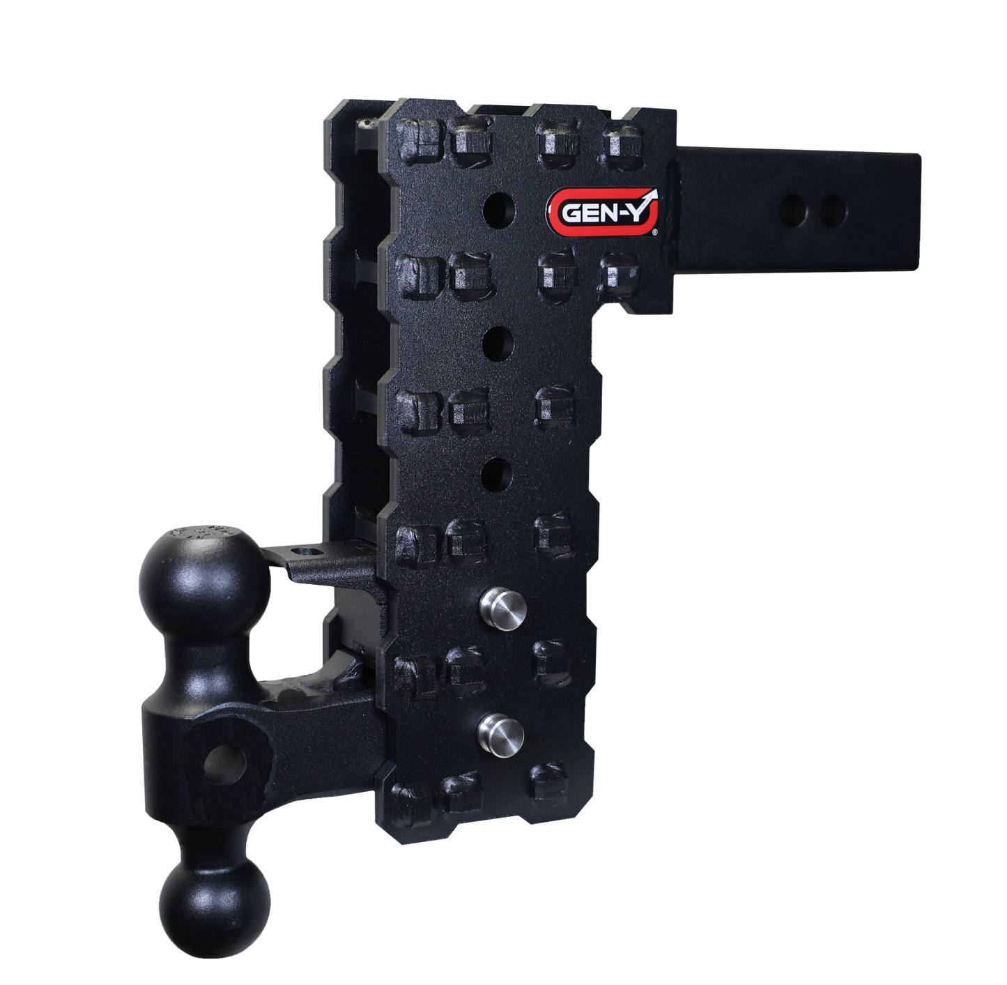 Phantom X 2.5 Inch Solid Shank 10 Inch Drop 1.6K TW 16K Hitch & GH-051 Dual-Ball & GH-032 Pintle Lock Gen Y Hitch