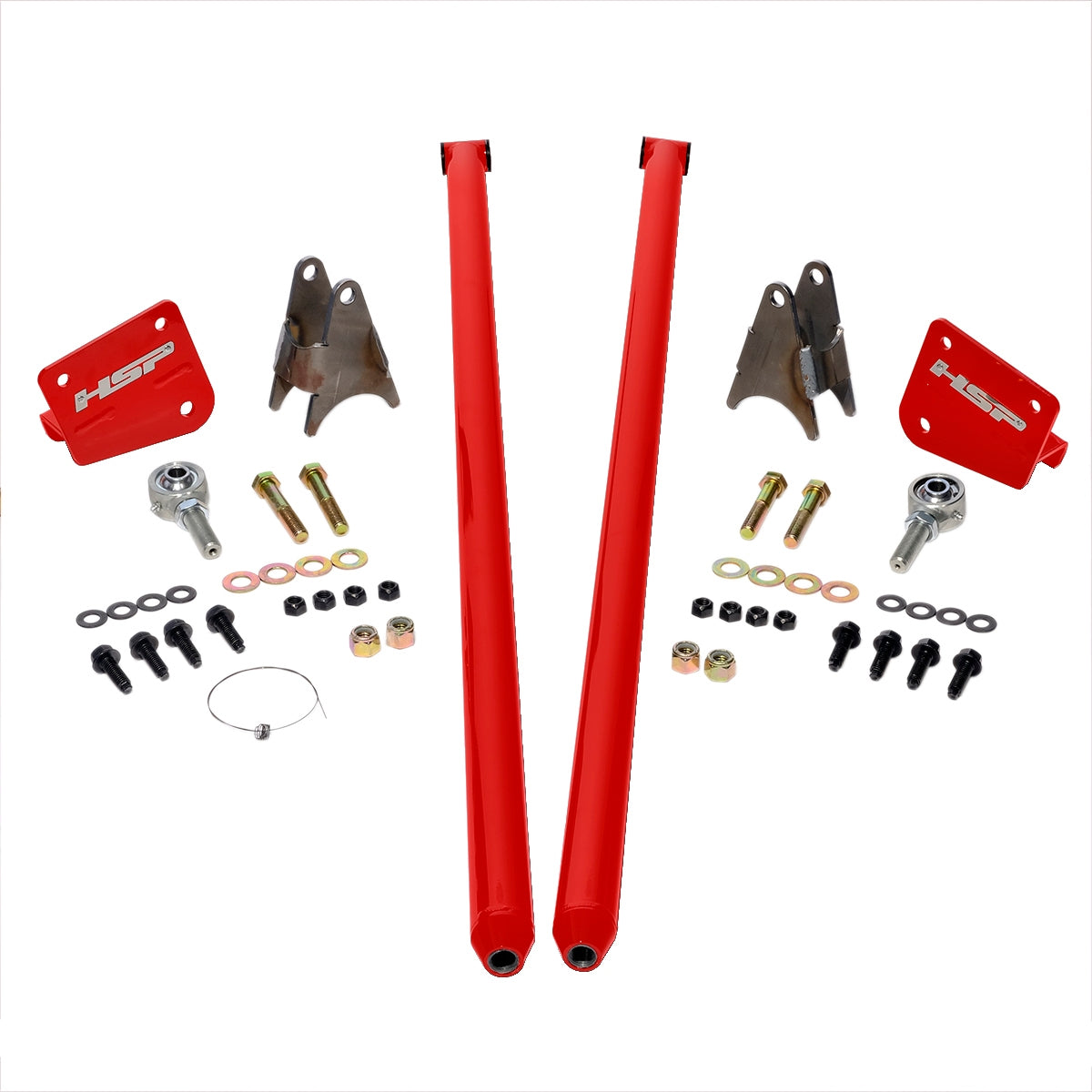 77 Inch Traction Bars For 03-13 Dodge RAM 2500 and 03-18 RAM 3500-Flag Red HSP Diesel