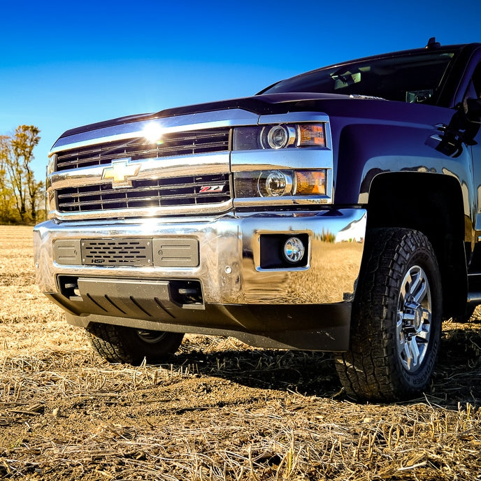 15-19 Chevrolet Silverado 2500/3500 HD Bumper Grille Insert Kingsport Grey HSP Diesel