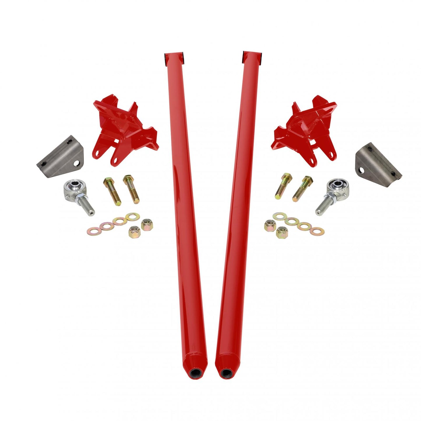 80 Inch Universal Traction Bars For Inline Leafspring 3.5 Inch Axle-Flag Red HSP Diesel
