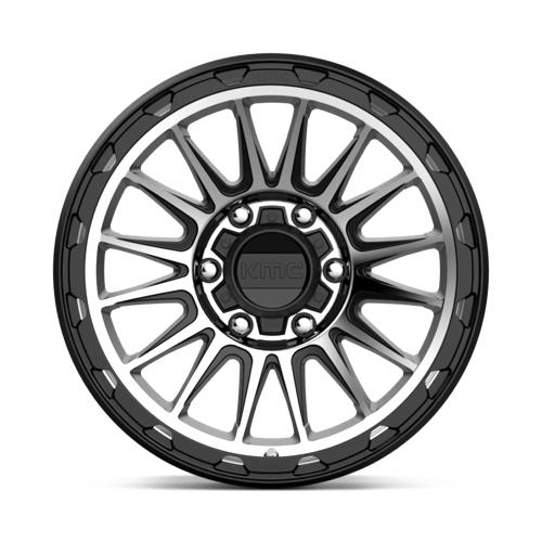 KM542 17X9 6X5.5 S-BLK MACH -12MM