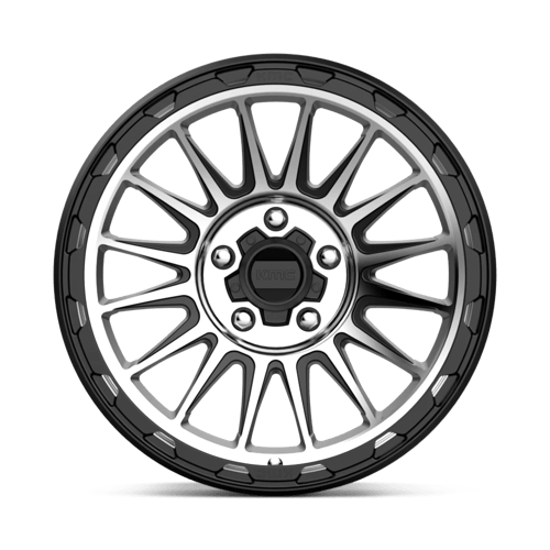 KM542 18X9 5X5.0 S-BLK MACH 00MM