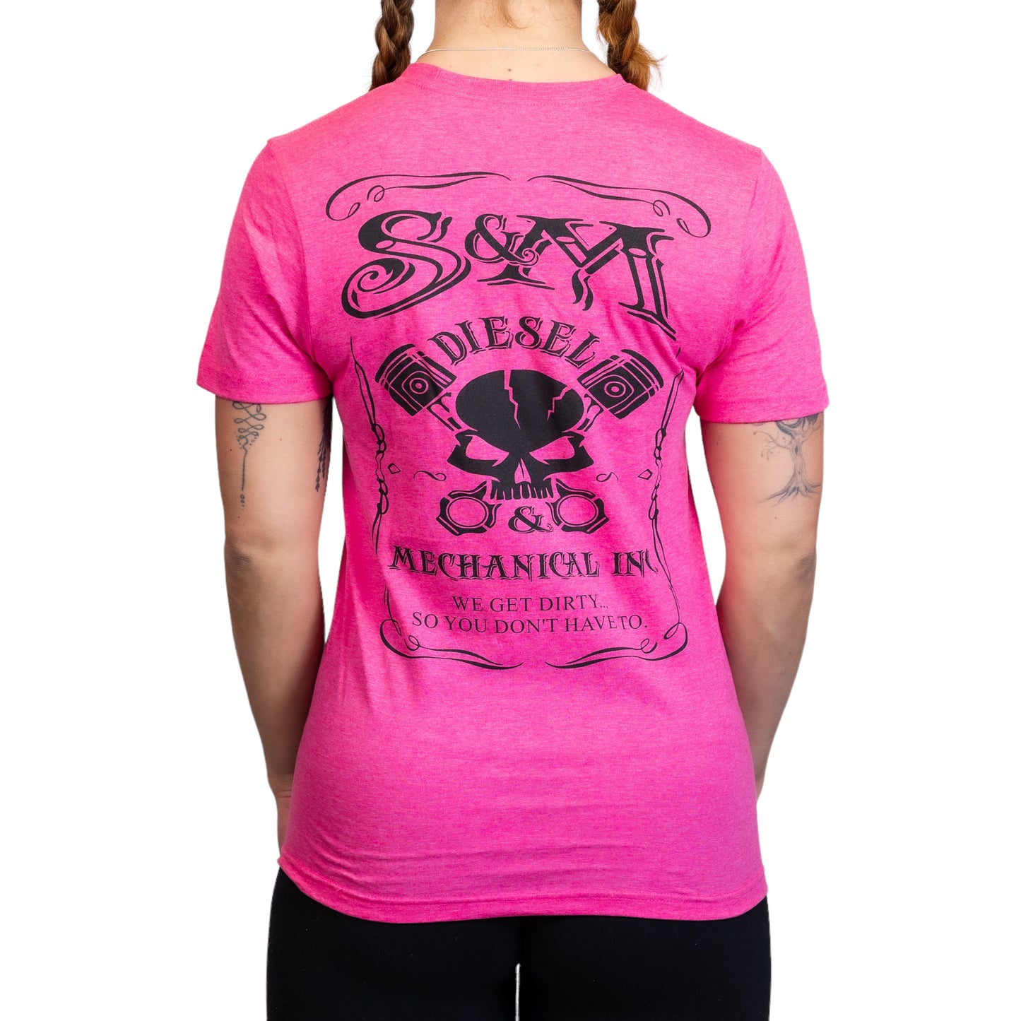 S&M Diesel short sleeve uni-sex t-shirt, Black logo - 10 color options avail