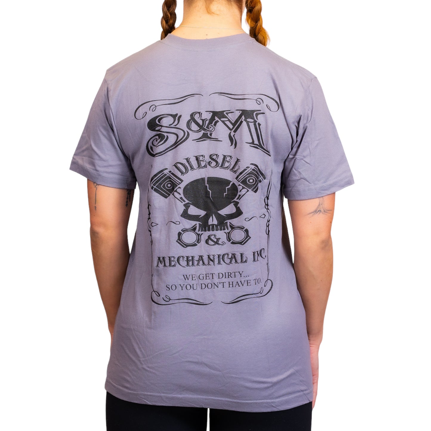 S&M Diesel short sleeve uni-sex t-shirt, Black logo - 10 color options avail