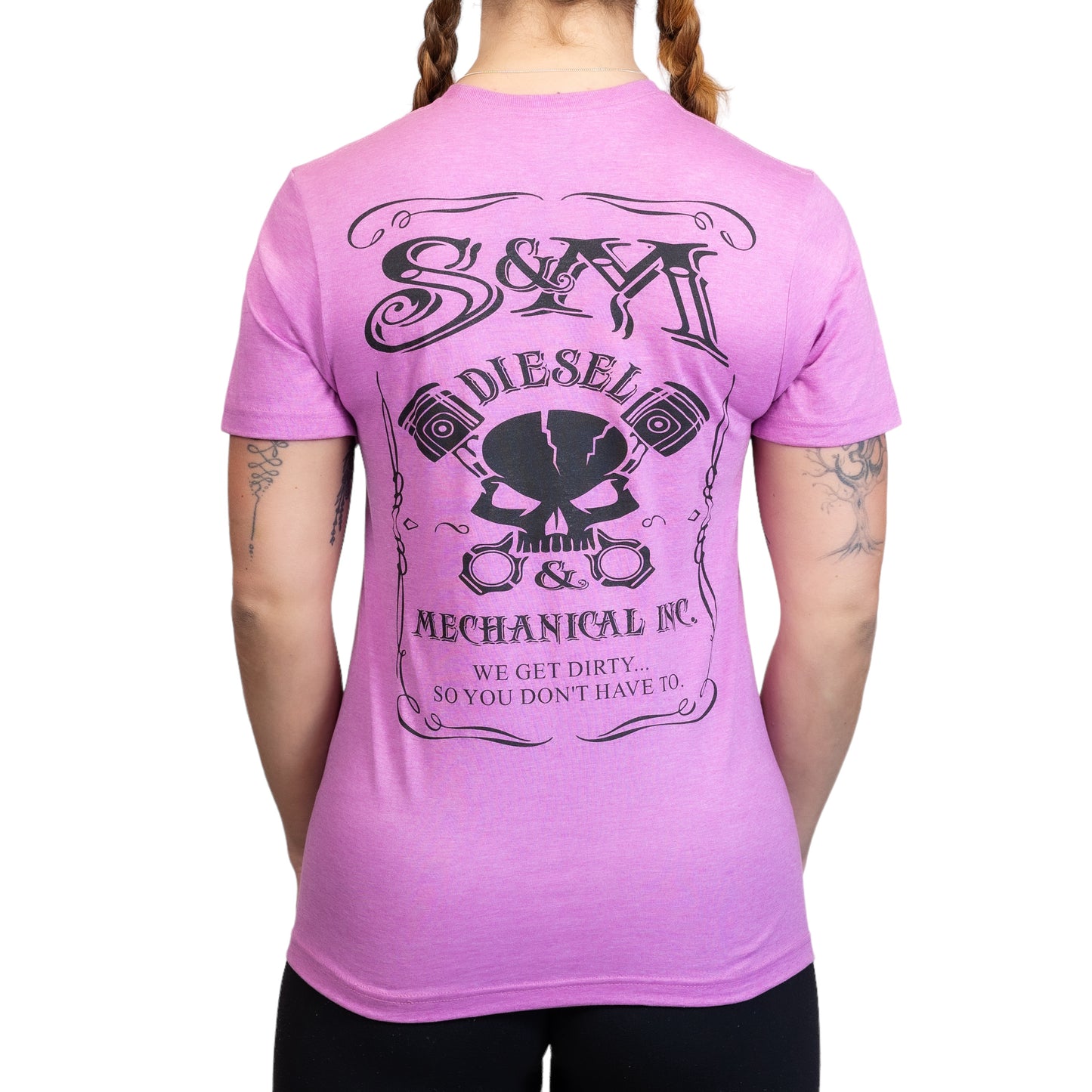 S&M Diesel short sleeve uni-sex t-shirt, Black logo - 10 color options avail