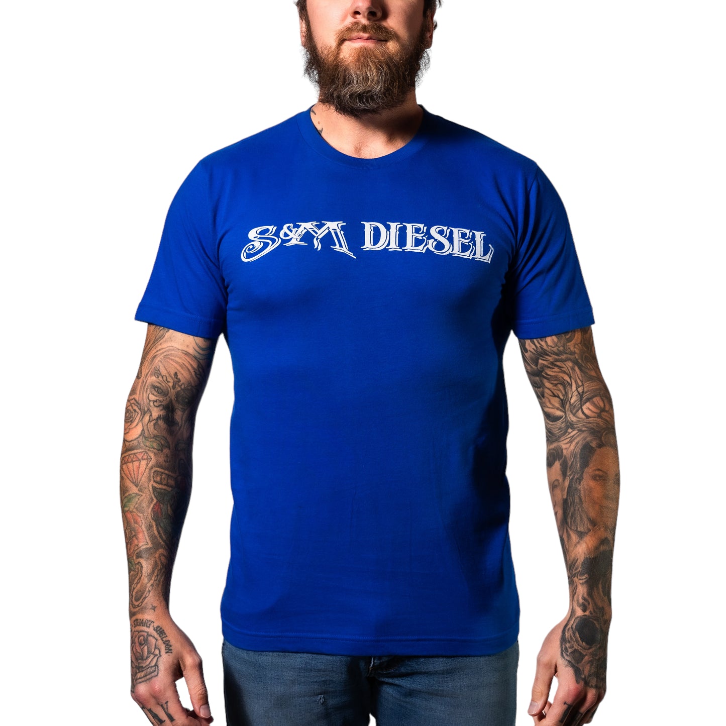 S&M Diesel short sleeve uni-sex t-shirt white logo- 10 color options avail