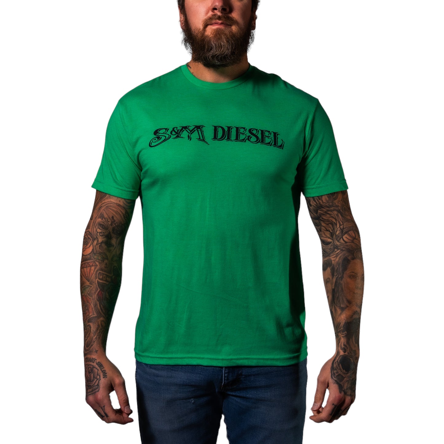 S&M Diesel short sleeve uni-sex t-shirt, Black logo - 10 color options avail