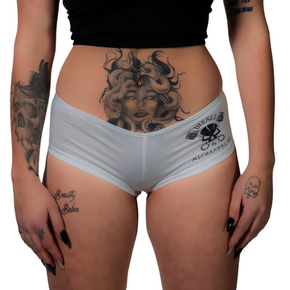 S&M Diesel booty shorts, with logo- 4 color options avail
