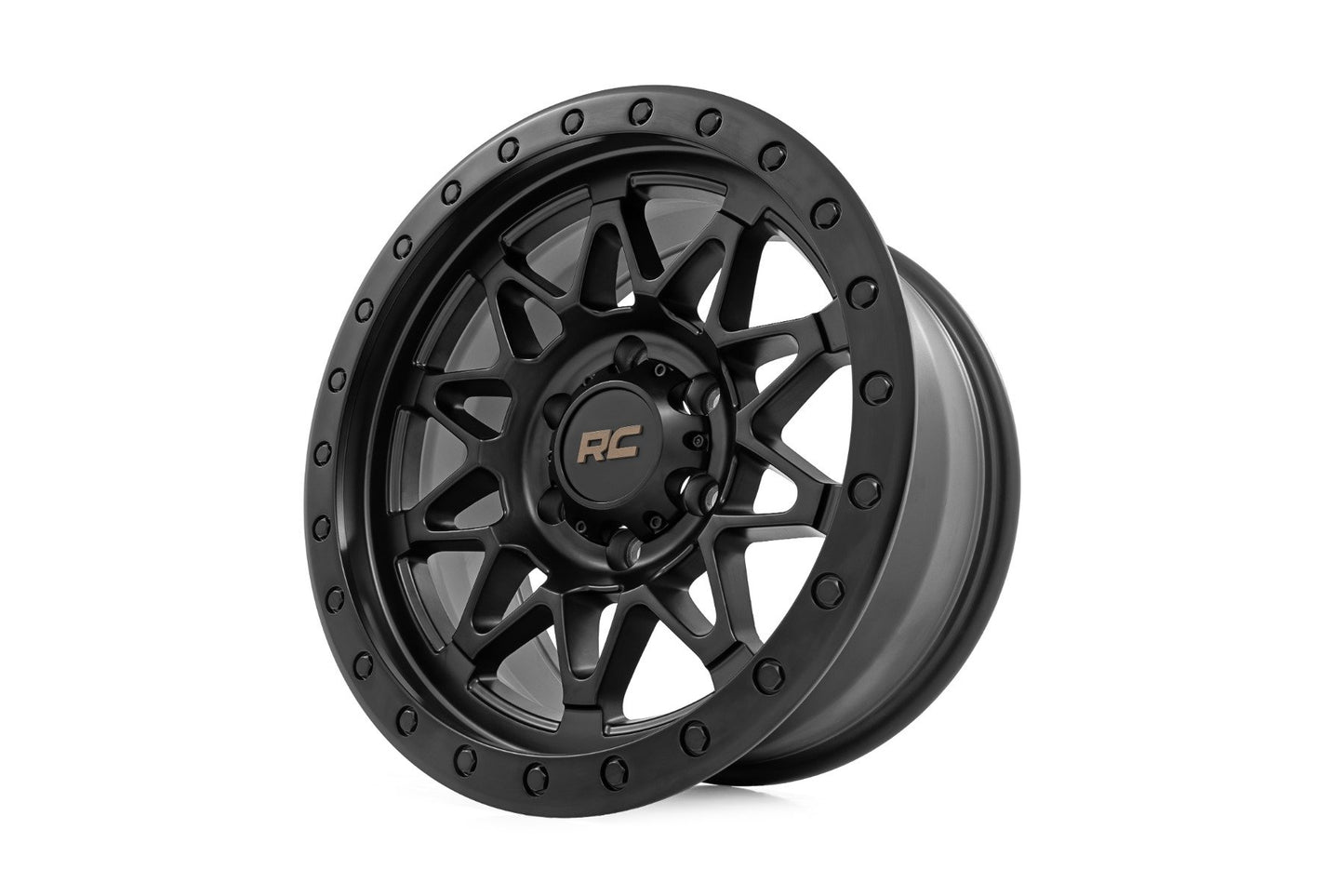 Rough Country 78 Series Wheel | Simulated Beadlock | Black | 18x9 | 6x135 | 0mm
