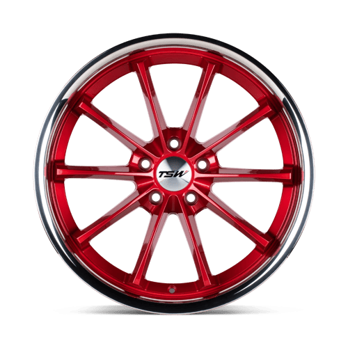 TW SWEEP 18X8.5 5X114 +40 76 CNDY RED SS
