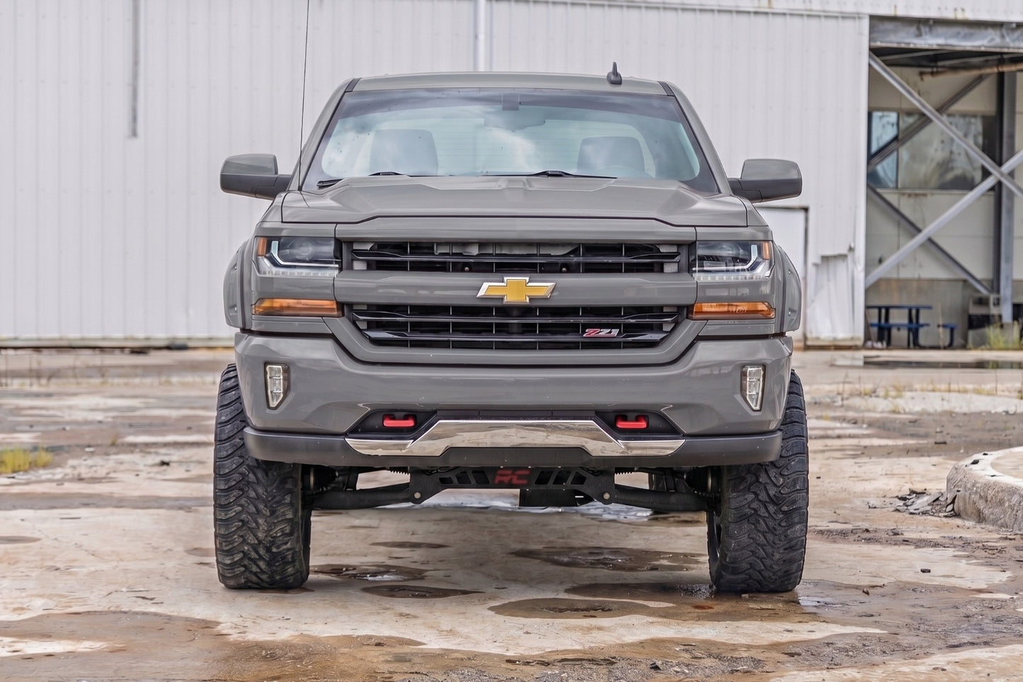Pocket Fender Flares | 6'7" & 8' Bed | G1C Overcast | Chevy Silverado 1500 (14-18)/2500HD