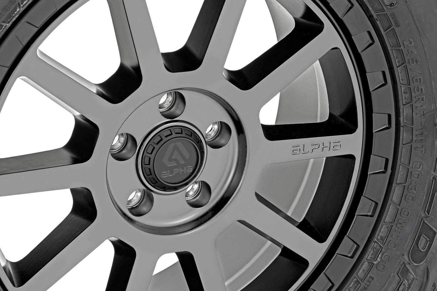 Alpha Foxtrot Wheel | Light Gray w/Blk Ring | 17x7.5 | 5x108 | 35mm