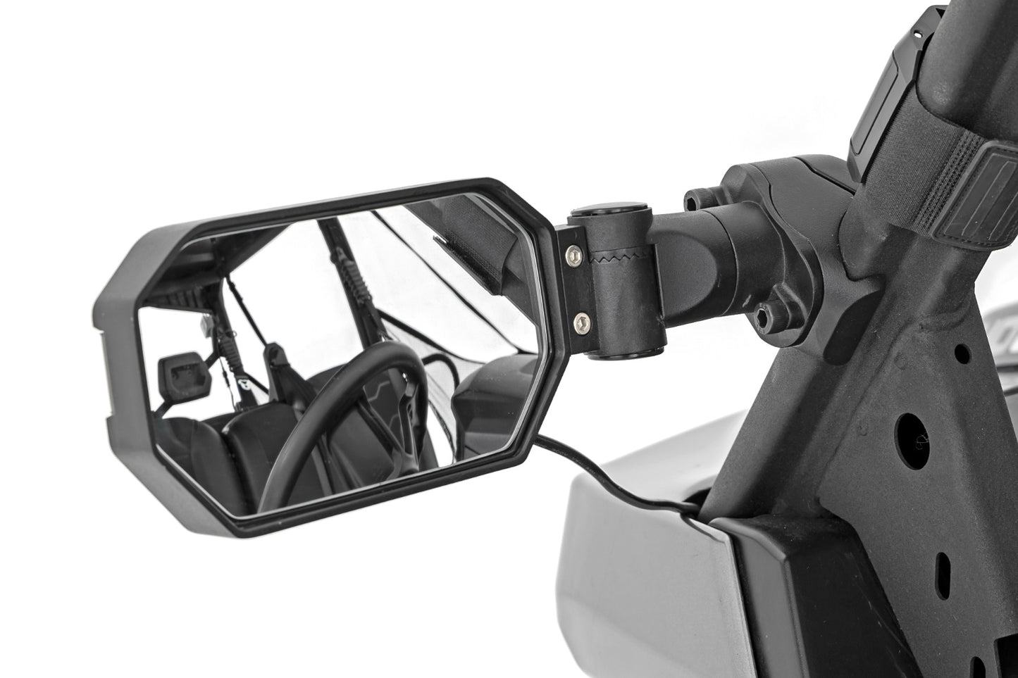 UTV Aluminum Side Mirrors w/Turn Signal (Pro-Fit Cages | Universal)