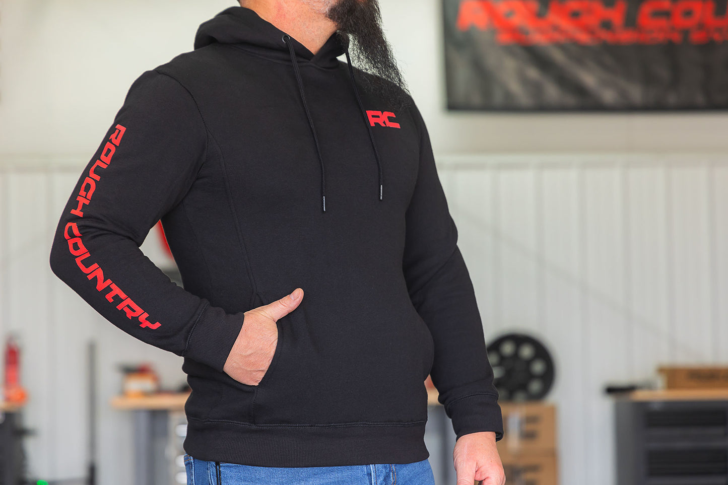 Rough Country Hoodie | RC Mountains | Black| SM