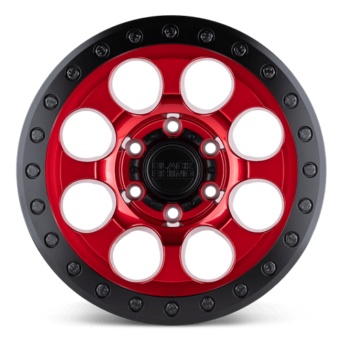 BR RIOT BL 17X8.5 6X135 +0 87 CDY RED BK