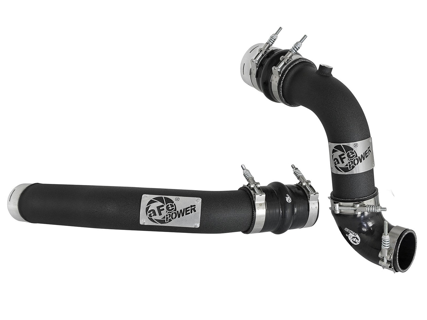 BladeRunner 3 IN Aluminum Hot and Cold Charge Pipe Kit Black