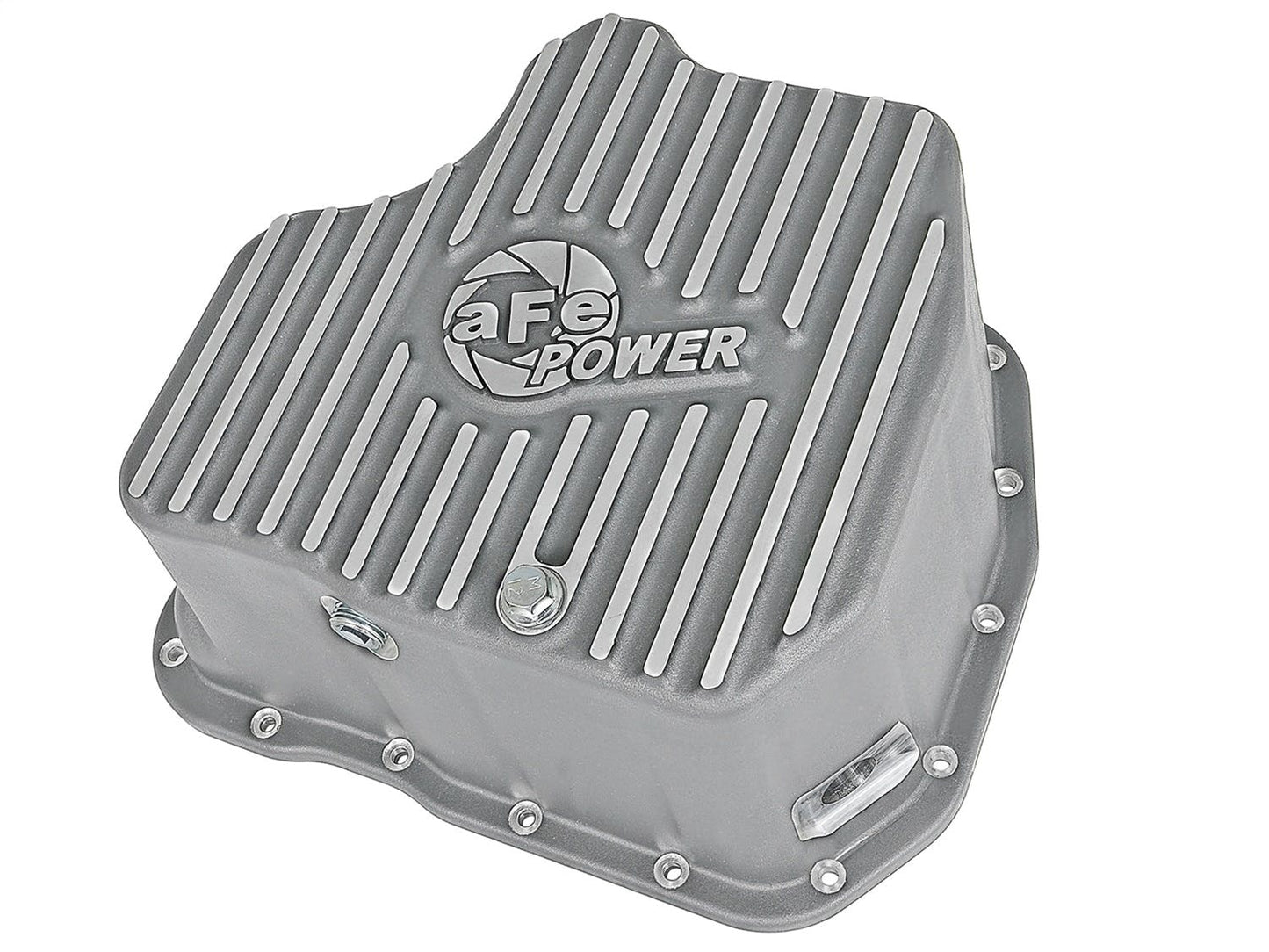 aFe POWER Street Series Engine Oil Pan Raw w/ Machined Fins