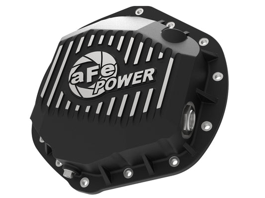 Pro Series Rear Differential Cover Black w/ Machined Fins