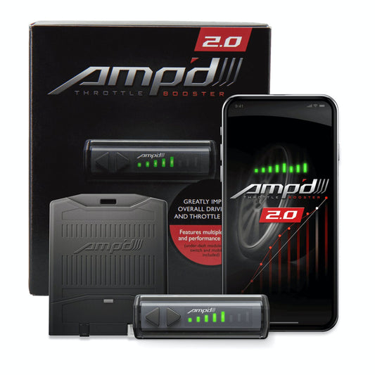 AMP'D 2.0 THROTTLE BOOSTER W/ BLUETOOTH SWITCH
2003-2012 Ford Vehicles - Gas