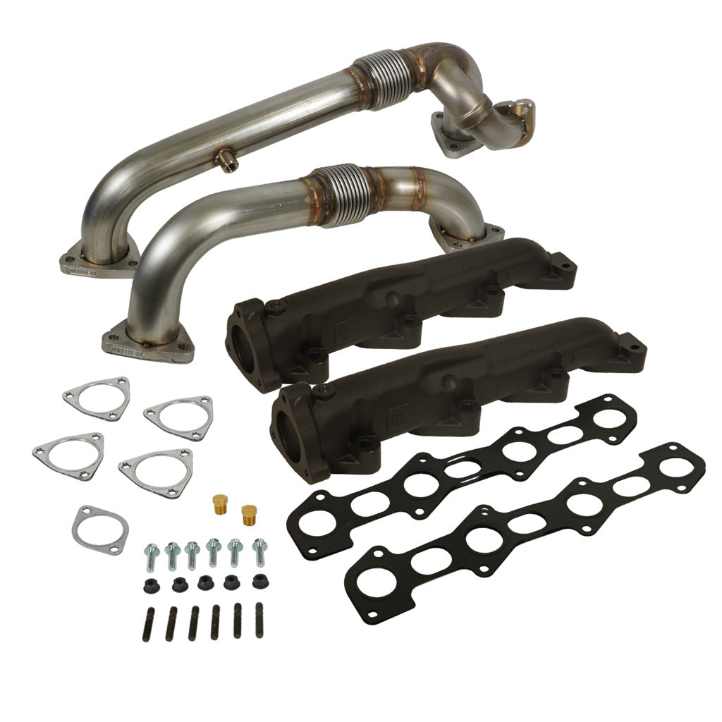 EXHAUST MANIFOLD & UP-PIPE KIT FORD F250/F350/F450/F550 SUPER DUTY 6.4L POWER STROKE 2008-2010